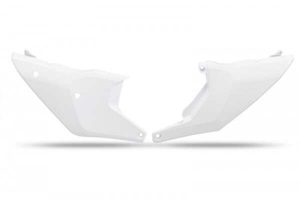 plastique ufo plaques latérale enduro husqvarna 125 250 300 350 450 500 te fe 2024 2025 blanc