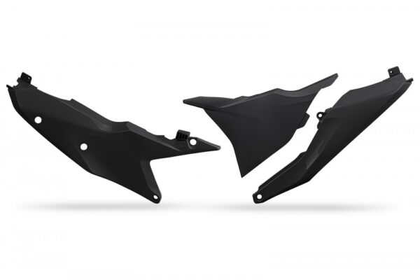 plastique ufo plaques latérale enduro ktm 125 250 300 350 450 500 exc excf 2024 2025 noir