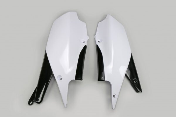 plastique ufo plaques latérale enduro yamaha 250 450 wrf 2020 2021 2022 2023 2024 blanc