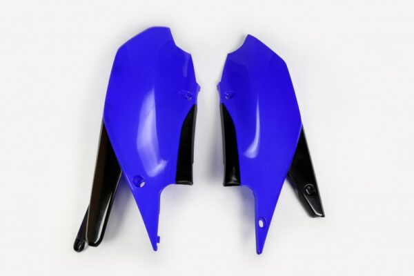 plastique ufo plaques latérale enduro yamaha 250 450 wrf 2020 2021 2022 2023 2024 bleu