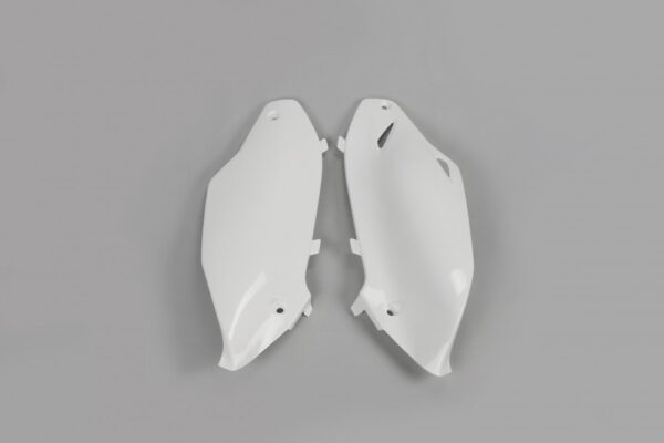 plastique ufo plaques latérale motocross kawasaki 250 450 kxf 2012 2013 2014 2015 2016 blanc