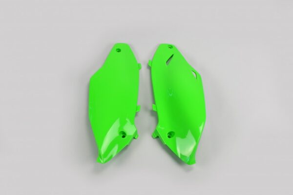 plastique ufo plaques latérale motocross kawasaki 250 450 kxf 2012 2013 2014 2015 2016 vert