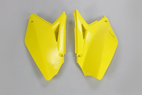 plastique ufo plaques latérale motocross suzuki 250 rmz 2007 2008 2009 jaune
