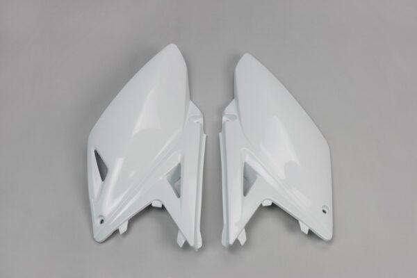 plastique ufo plaques latérale motocross suzuki 250 rmz 2010 2018 blanc