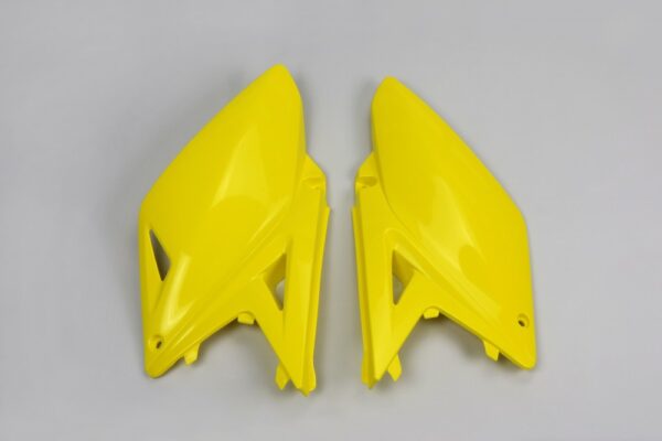 plastique ufo plaques latérale motocross suzuki 250 rmz 2010 2018 jaune
