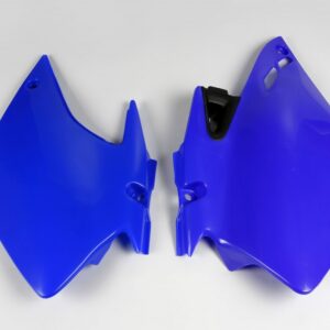 plastique ufo plaques latérales enduro yamaha 250 450 wrf 2007 2008 2009 2010 2011 2012 2013 bleu