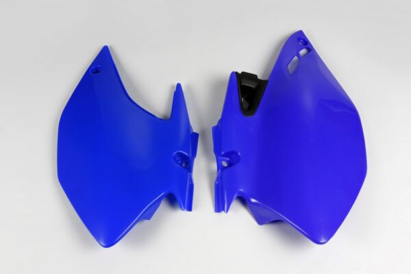 plastique ufo plaques latérales enduro yamaha 250 450 wrf 2007 2008 2009 2010 2011 2012 2013 bleu