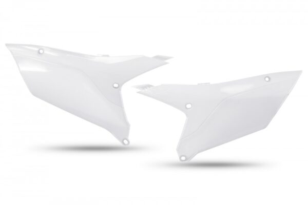 plastique ufo plaques latérales enduro yamaha 250 450 wrf 2024 2025 blanc