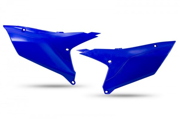 plastique ufo plaques latérales enduro yamaha 250 450 wrf 2024 2025 bleu