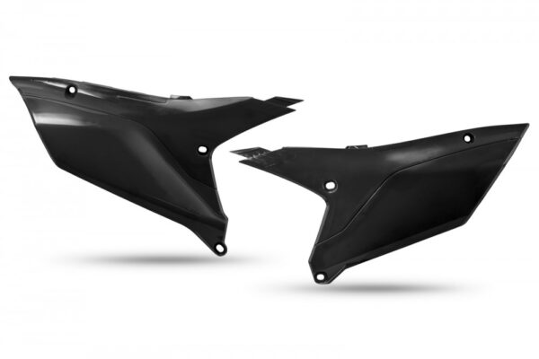 plastique ufo plaques latérales enduro yamaha 250 450 wrf 2024 2025 noir