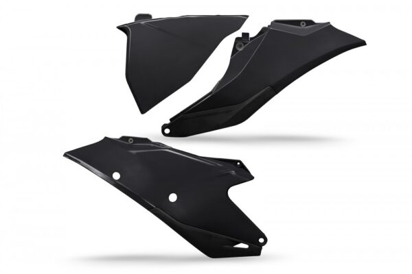 plastique ufo plaques latérales motocross gasgas 125 250 350 450 mc mcf 2021 2022 2023 noir