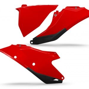 plastique ufo plaques latérales motocross gasgas 125 250 350 450 mc mcf 2021 2022 2023 rouge