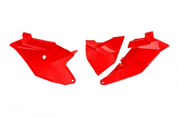plastique ufo plaques latérales motocross gasgas 85 mc 2021 2022 2023 2024 rouge