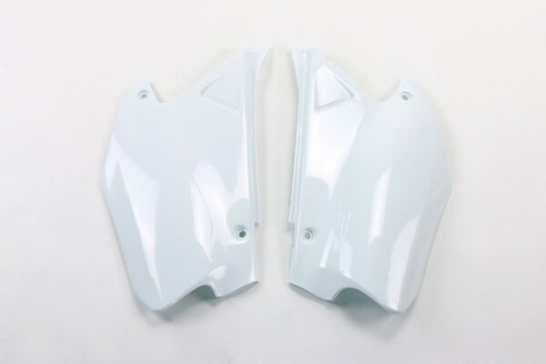 plastique ufo plaques latérales motocross honda 125 250 cr 2001 2002 blanc