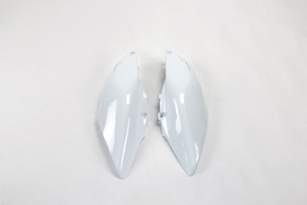 plastique ufo plaques latérales motocross honda 250 450 crf 2013 2014 2015 2016 2017 blanc