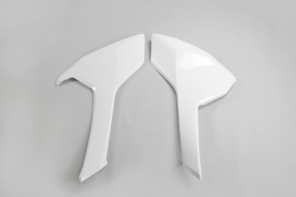 plastique ufo plaques latérales motocross husqvarna 125 250 350 450 tc fc 2016 2017 2018 blanc