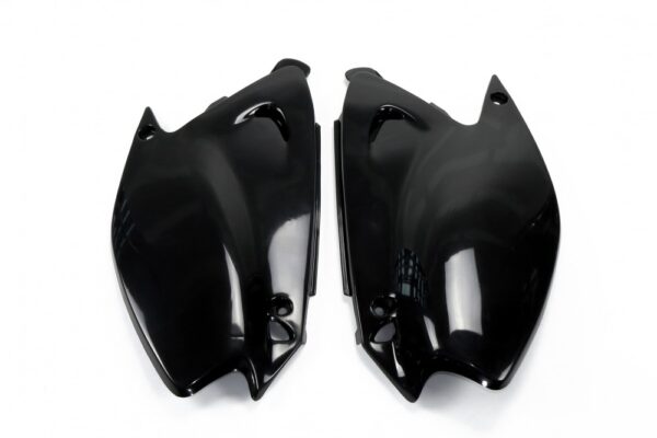 plastique ufo plaques latérales motocross kawasaki 125 250 kx 2003 2004 2005 2006 2007 2008 noir