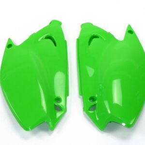 plastique ufo plaques latérales motocross kawasaki 125 250 kx 2003 2004 2005 2006 2007 2008 vert
