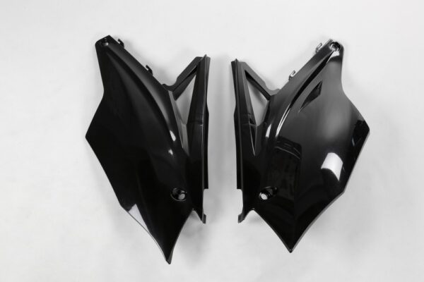 plastique ufo plaques latérales motocross kawasaki 450 250 kxf 2016 2017 2018 2019 2020 noir