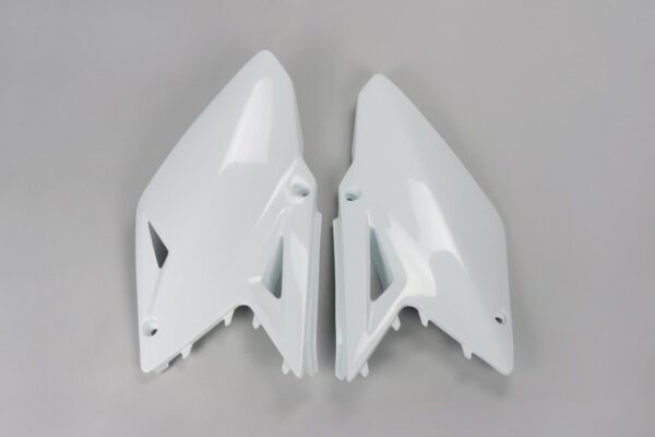 plastique ufo plaques latérales motocross suzuki 450 rmz 2008 2017 blanc
