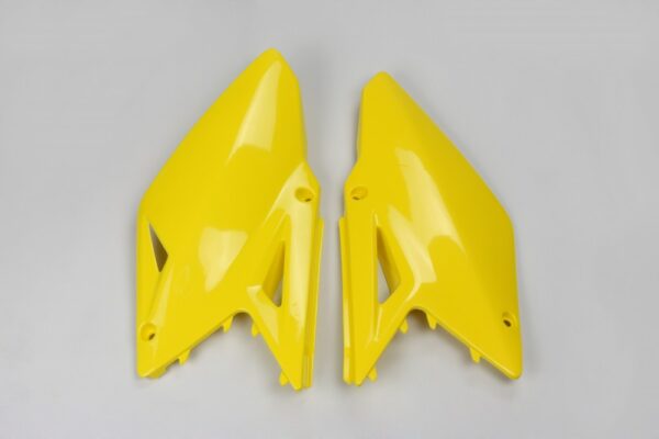 plastique ufo plaques latérales motocross suzuki 450 rmz 2008 2017 jaune