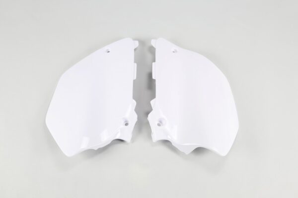 plastique ufo plaques latérales motocross yamaha 125 250 yz 2002 2003 2004 2005 2006 2007 2008 2009 2010 2011 2012 2013 2014 blanc