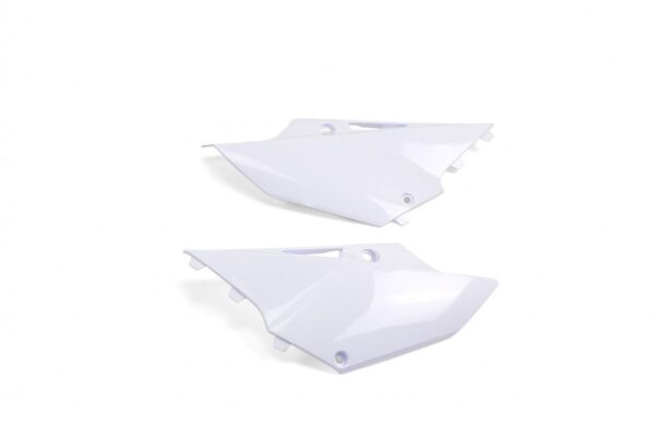 plastique ufo plaques latérales motocross yamaha 125 250 yz 2015 2016 2017 2018 2019 2020 2021 blanc