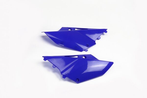 plastique ufo plaques latérales motocross yamaha 125 250 yz 2015 2016 2017 2018 2019 2020 2021 bleu