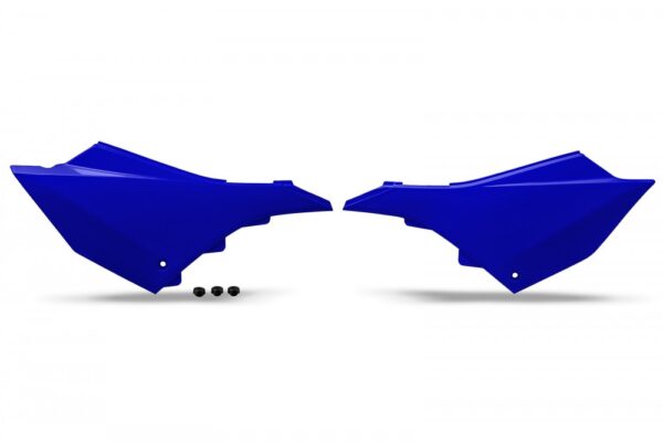 plastique ufo plaques latérales motocross yamaha 125 250 yz 2022 2023 2024 2025 bleu