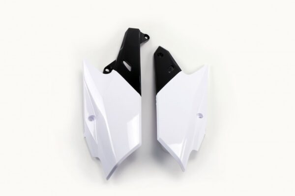 plastique ufo plaques latérales motocross yamaha 250 450 yzf 2014 2015 2016 2017 2018 blanc