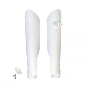plastique ufo protection de fourche motocross gasgas 125 250 350 450 mc mcf 2021 2022 2023 blanc