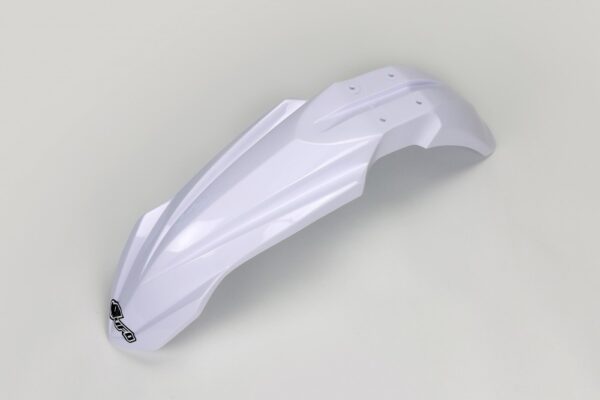 plastique ufo protections garde boue avant enduro yamaha 250 450 wrf 2014 2015 2016 2017 2018 2019 blanc