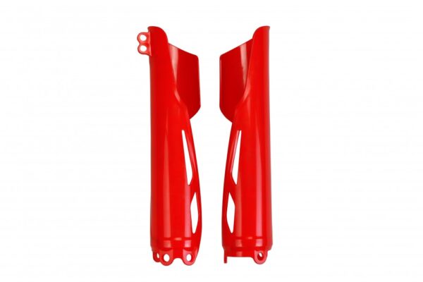 plastique ufo protections tube de fourche enduro honda 250 300 400 450 crf rx 2021 2022 2023 2024 2025 rouge