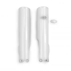 plastique ufo protections tube de fourche enduro husqvarna 125 250 300 350 450 500 te fe 2024 2025 blanc