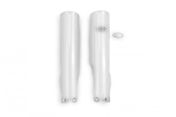 plastique ufo protections tube de fourche enduro husqvarna 125 250 300 350 450 500 te fe 2024 2025 blanc