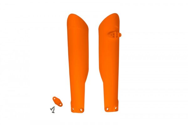 plastique ufo protections tube de fourche enduro ktm 125 250 300 350 450 500 exc excf 2020 2021 2022 2023 orange