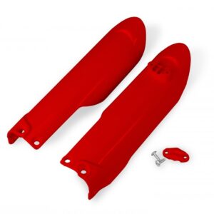 plastique ufo protections tube de fourche motocross gasgas 85 mc 2021 2022 2023 2024 2025 rouge