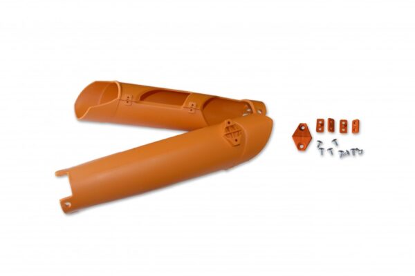 plastique ufo protections tubes de fourche enduro ktm 125 250 300 350 450 500 exc excf 2012 2013 orange
