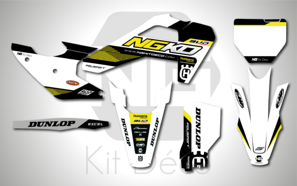 kit déco 125 150 250 300 350 450 TC fc 2025 husqvarna ng aro series motocross graphics mx decals autocollant adhesifs_Plan de travail 1