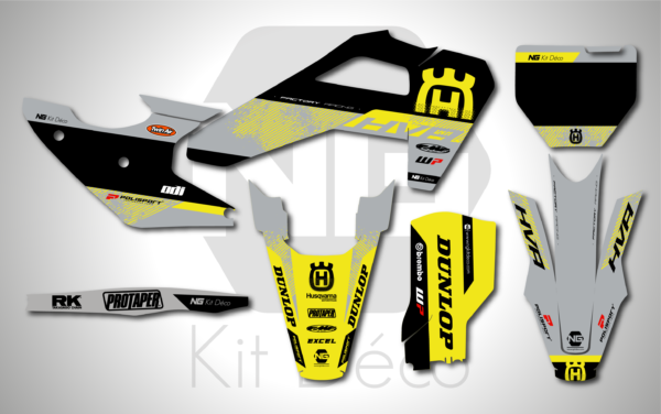 kit déco 125 150 250 300 350 450 TC fc 2025 husqvarna ng scratch motocross graphics mx decals autocollant adhesifs_Plan de travail 1