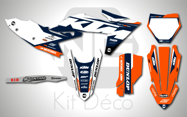 kit déco 125 250 350 450 sx sxf 2023 2024 2025 ktm motocross ng decals willow series mx stickers graphics autocollant adhesifs_Plan de travail 1