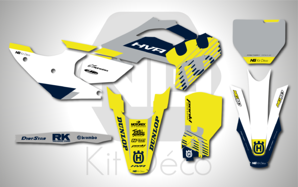 kit déco 125 250 350 450 tc fc 2023 2024 2025 husqvarna motocross ng cano series mx decals stickers graphics autocollant adhesifs_Plan de travail 1