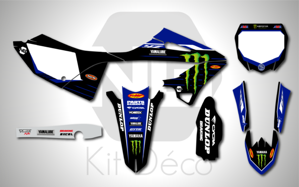 kit déco 125 250 yz yamaha 2022 2023 2024 2025 motocross ng factory star racing 2022 mx decals stickers graphics autocollant adhesifs_Plan de travail 1