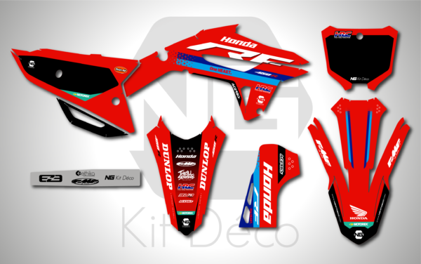 kit déco 250 450 crf 2021 2022 2023 2024 honda motocross ng team line séries mx decals stickers graphcis autocollant adhesifs_Plan de travail 1