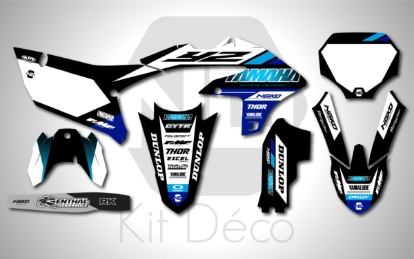 kit déco 250 450 yzf 2023 2024 2025 yamaha motocross ng cyan series mx decals stickers graphics autocollant adhesifs_Plan de travail 1