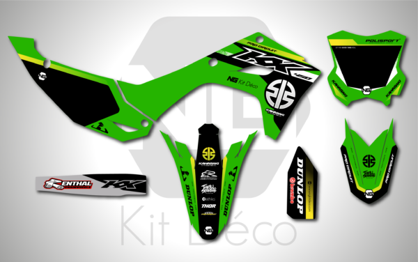 kit déco 450 250 kx kxf 2024 2025 kawasaki motocross ng racing series mx decals stickers graphics autocollant adhesifs_Plan de travail 1