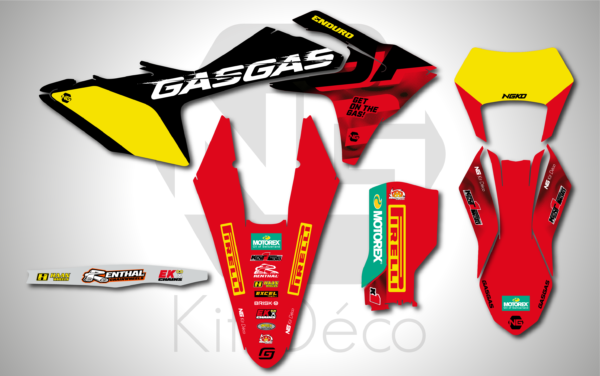 kit déco gasgas 125 250 300 350 450 500 ec ecf 2024 2025 enduro ng kent1 2025 décals stickers graphics autocollant adhesifs_Plan de travail 1