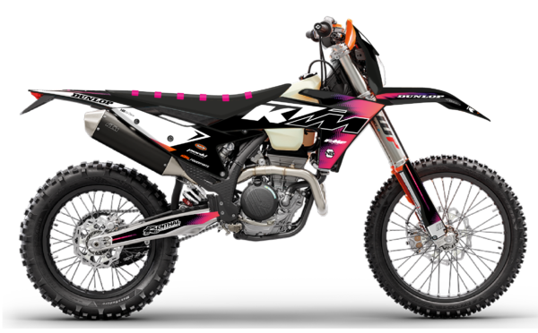 kit déco ktm 125 250 300 350 450 500 exc excf tpi xcw 2024 2025 enduro ng flash series decals stickers graphics autocollant adhesifs visuel_Plan de travail 1
