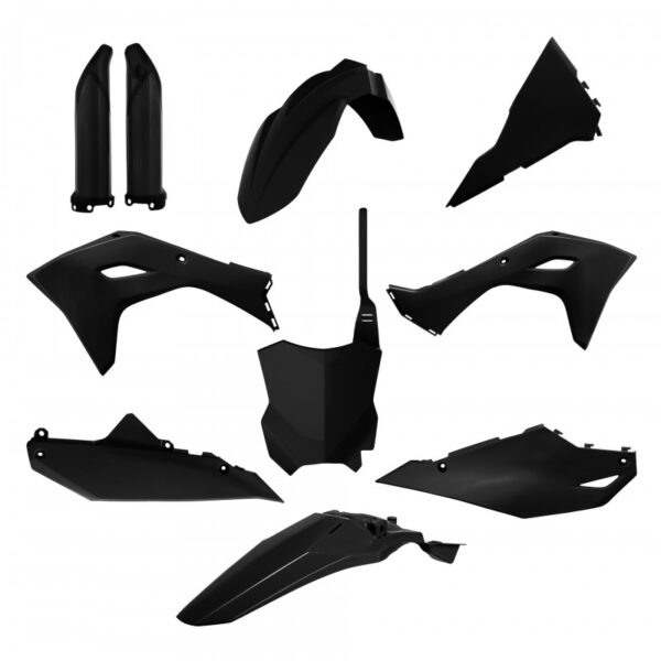 kit plastique polisport complet 250 450 kxf 2024 2025 kawasaki noir