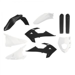 kit plastique polisport rieju 200 250 300 mr 2021 2022 2023 2024 2025 polisport complet blanc noir
